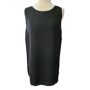 Chico's Lined Sleeveless Blouse Tank Top Women's L Black